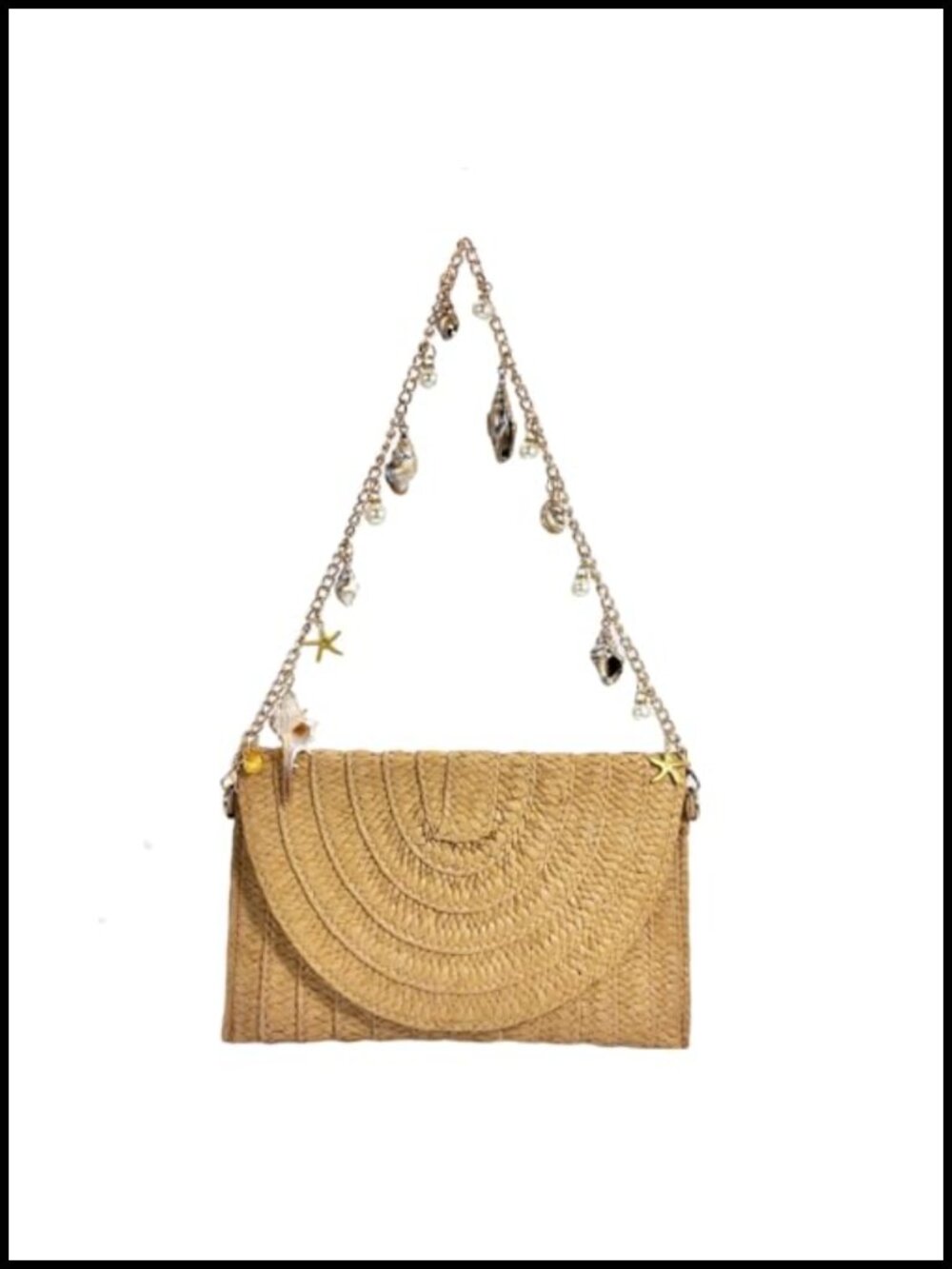 Women Straw Woven Hobo Shoulder Bag Summer Beach Envelope Clutch